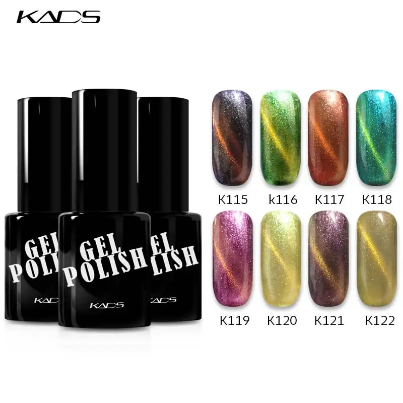 Kads Новинка 3D Хамелеон магнитный Гели для ногтей лак Cat Eye Gel польский Гели для ногтей лак для Дизайн ногтей Дизайн стереоскопического гель