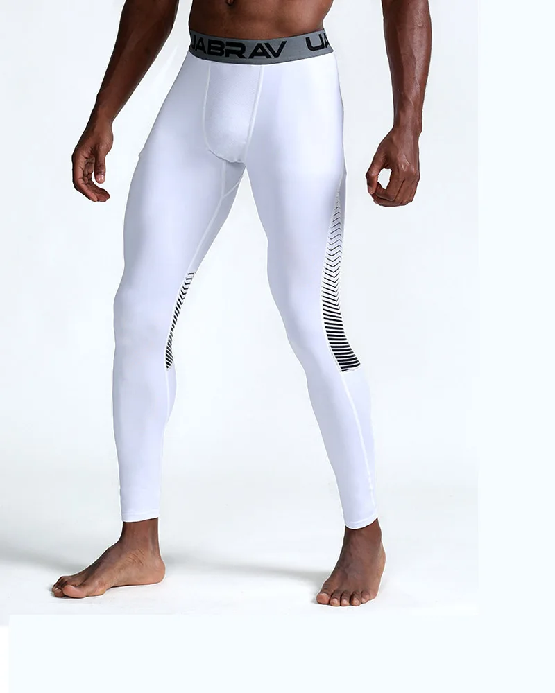 Uabrav мужские компрессионные штаны для кожи быстросохнущие спортивные Леггинсы