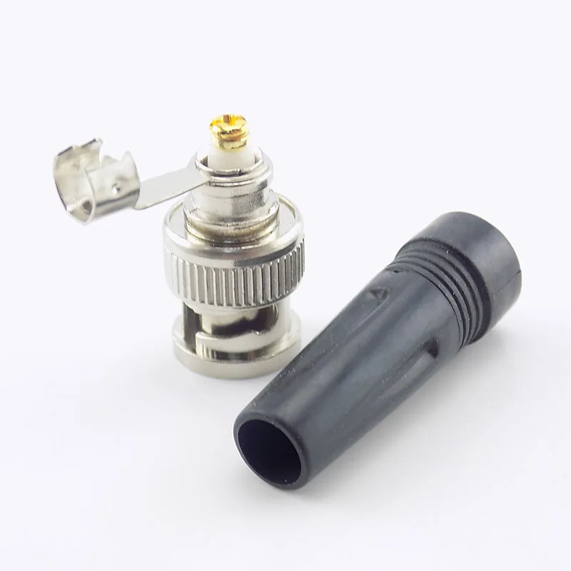 50 шт. коннектор Bnc папа для коаксиального кабеля Rg59 аксессуары систем