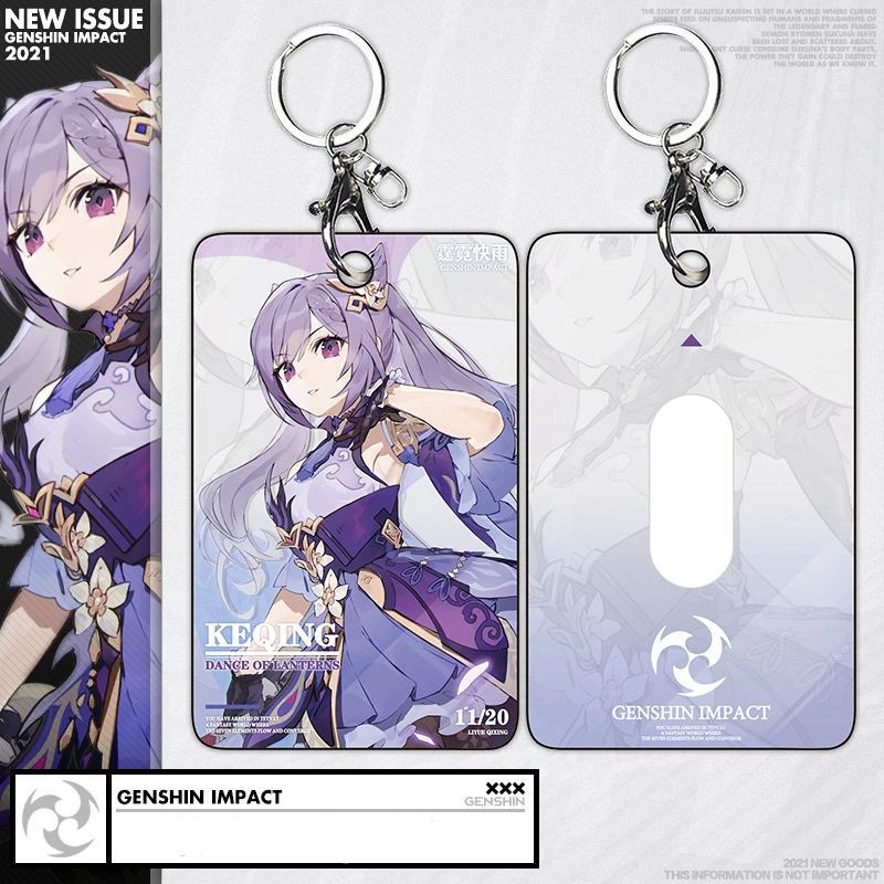 

Anime Genshin Impact Keychain Cartoon Romantic Figure Game Player Card Set Acrylic Keyring Kawaii Charm Pendant Bag Car Trinket