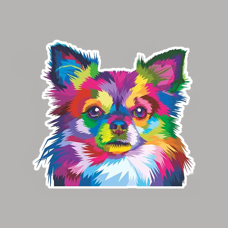 13 см x 11 8 для чихуахуа автомобильные наклейки с собаками Vinyl JDM Waterproof RV VAN Fine Decal 3D