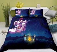 anime hunter x hunter bedding set cartoon boys kids bed duvet cover soft quilt bed clothes no sheet decor home