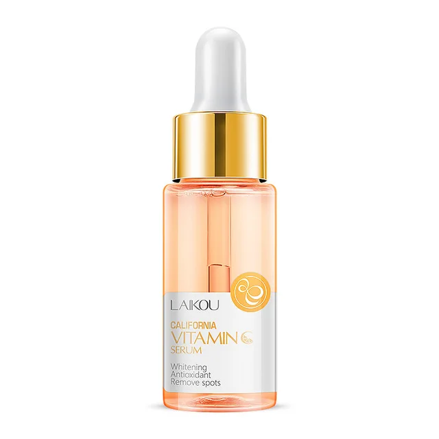 LAIKOU 15ml Original Serum Sakura Anti Aging Hyaluronic Acid Pure 24K Gold Whitening Vitamin C Essence Skin Care Face Serums - Вес нетто: Vitamin C