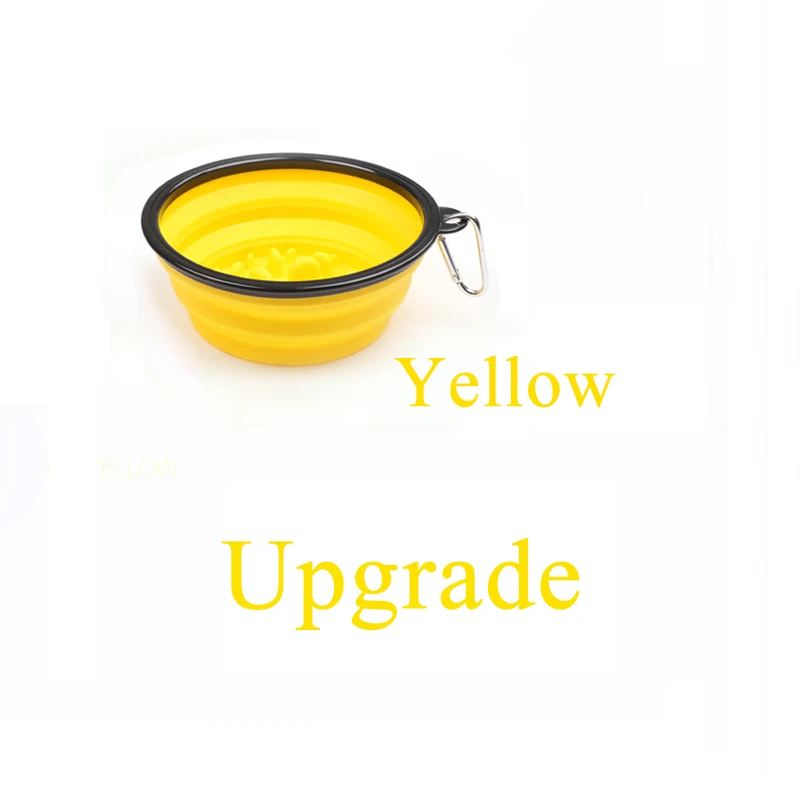 Yellow Bowl Игрушки для собак, пищевая кормушка, обучающая игрушка-головоломка для собак, интерактивная обучающая игра IQ, игрушка против удушья, медленная кормушка - Цвет: Yellow Bowl