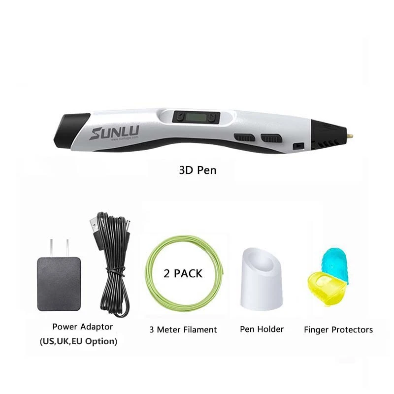 

3D Pen SL-300 PLA ABS Filament 100M Temperture Adjustable Children Magic Pen DIY 3D Printing Pens With LED Screen