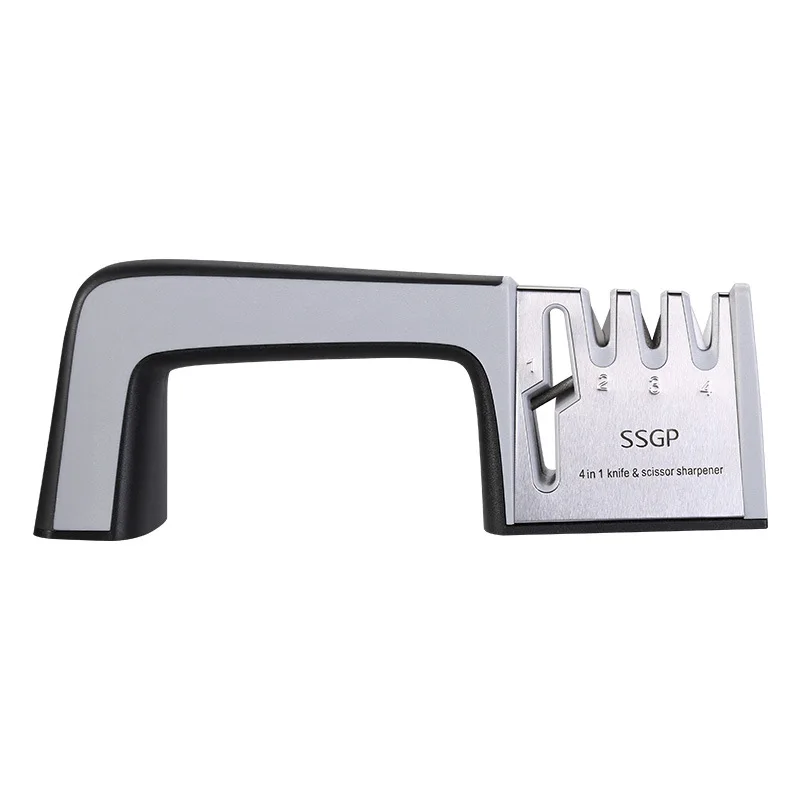 4 в 1 точилка для ножей с алмазным покрытием и тонким керамическим стержнем