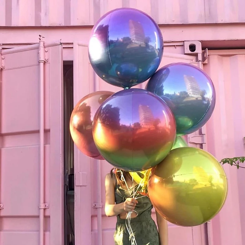 20 штук 4D цвета радуги воздушные шары для взрослых День рождения Свадебные