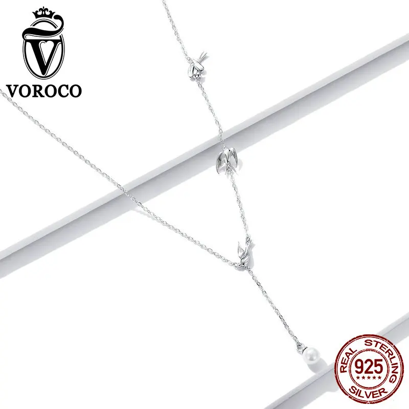 VOROCO 100% 925 дюйма однотонная фоторамка с фианитом женская бижутерия для