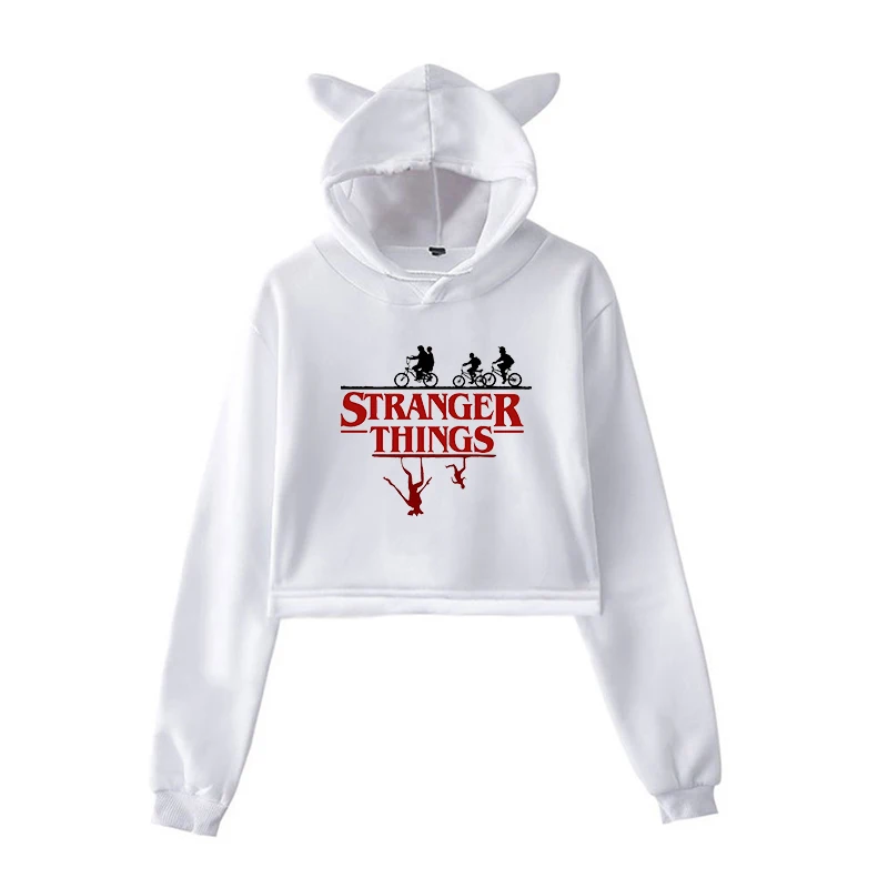 New Fashion Stranger Things Hoodies Casual Unique Sweatshirt Women Kpop Pullover Fleece Warm Girls Harajuku Sportswear Tops Gift | Женская