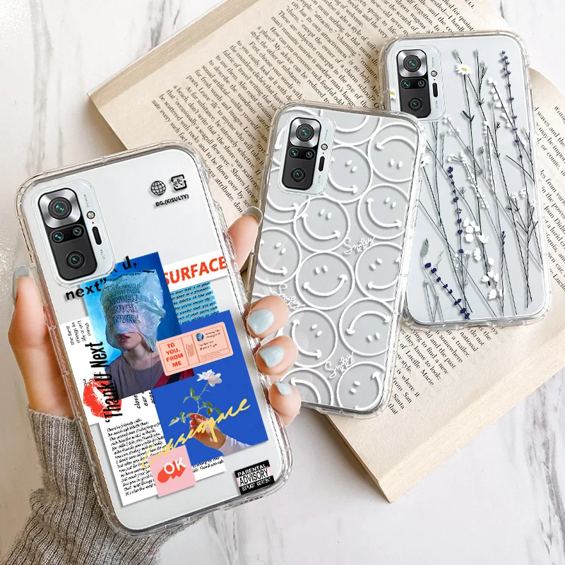 Case For Xiaomi Redmi Note 10 Pro Case Redmi Note 9 Pro 9S 10S 11 8 8T Silicon Funda Redmi 9A 9C Poco X3 Pro F3 M4 Airbag Cover