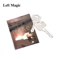 the key gimmicks and online instructions silver magic tricks magician close up props amazing key linking magic