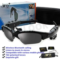 wireless bluetooth earphone sunglasses sport uv400 protect polarized sun glasses driving half frame headset
