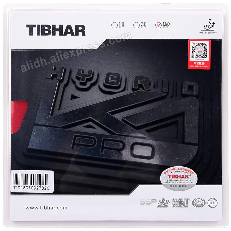 Origianl Tibhar hybrid K1 PRO table tennis rubber pimples in new technology fast attack loop sticky rubber for racket sports