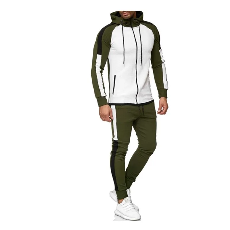 Мужской повседневный спортивный костюм спортивные костюмы на молнии для