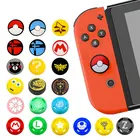 Симпатичный мультяшный колпачок для захвата большого пальца для контроллера Nintendo Switch Oled NS Lite JoyCon, защитный чехол для джойстика, мягкий силиконовый чехол