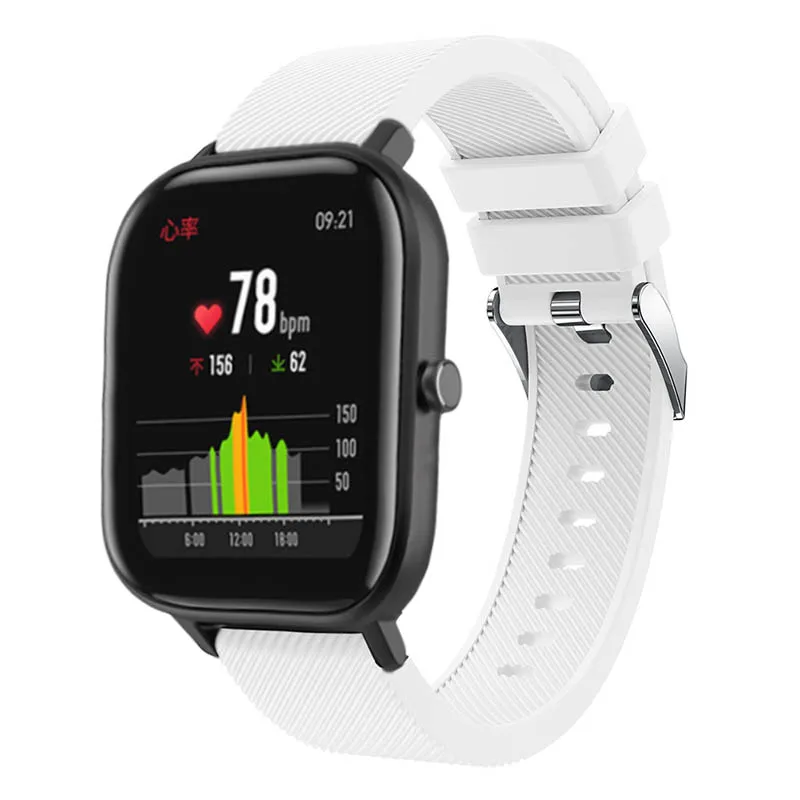 Для Xiaomi Huami Amazfit GTS силиконовый ремешок на запястье Замена для samsung Galaxy watch 42 мм gear sport/s2 Смарт-часы полосы