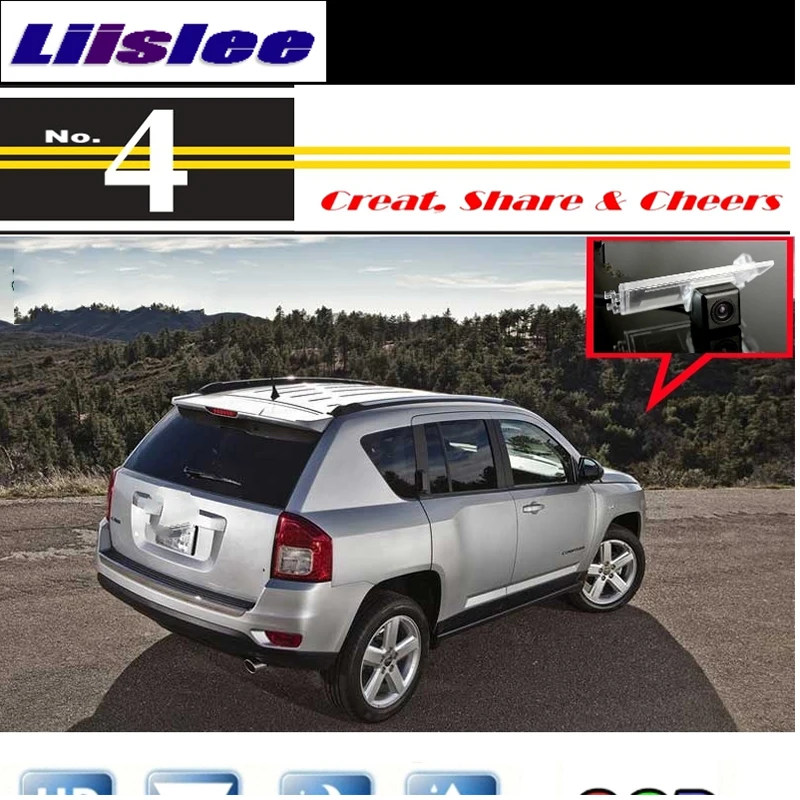 Liislee для Jeep Compass 2006 ~ 2016 автомобильная камера с высоким задним ходом заднего вида PAL