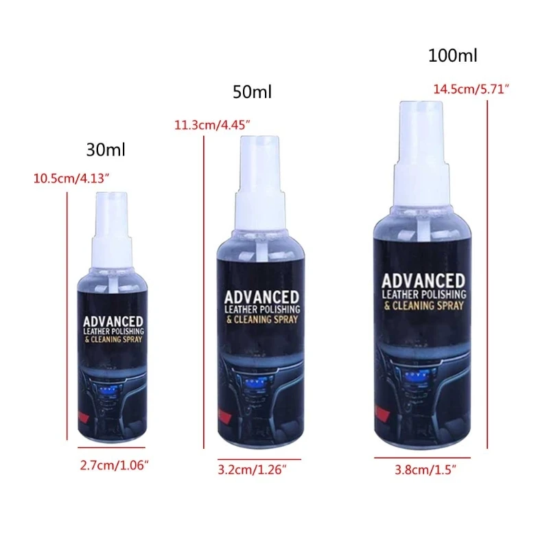 

91AE Leather Protective Coating Spray Roof Fabrics Polishing Spray for Protect Leather from Sun Damage Fading