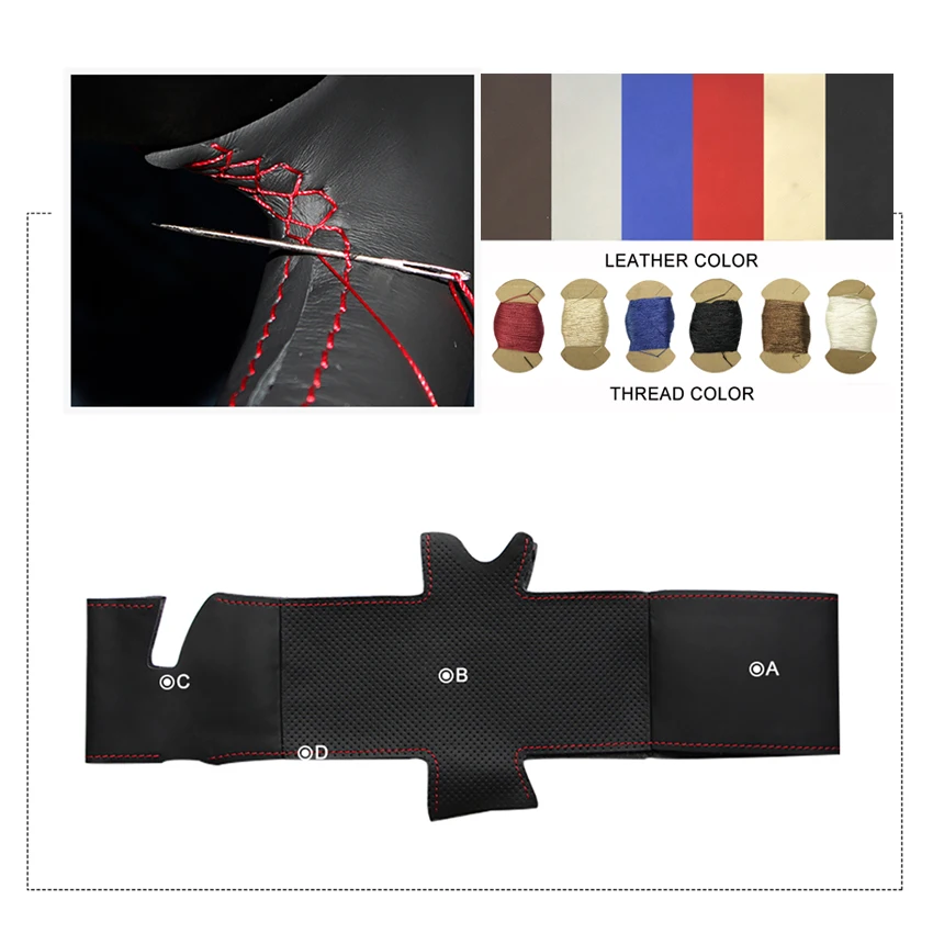 Чехол из искусственной кожи на руль автомобиля чехол для Toyota Prius 30(XW30) 2009-2015 Plus C V