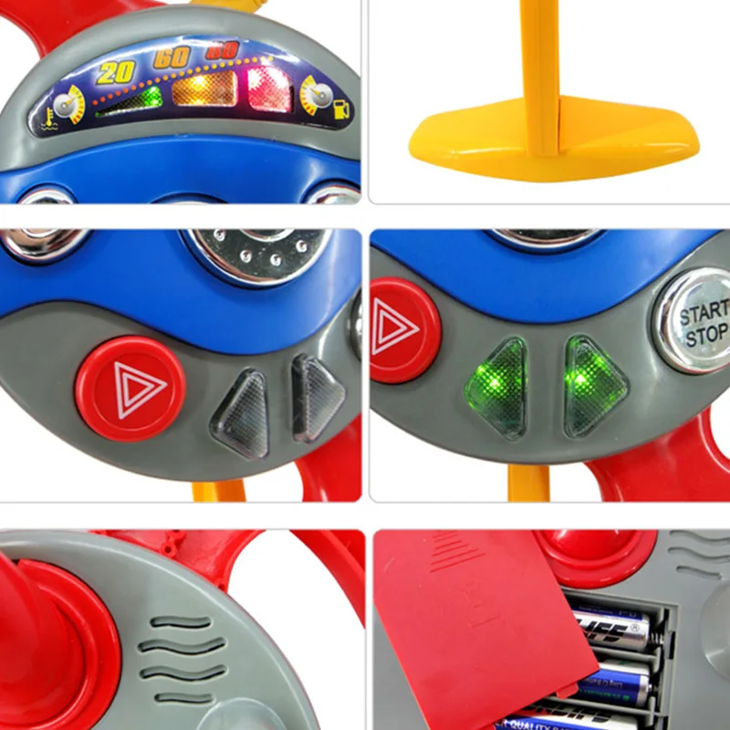 

Baby Electronic Backseat Driver Car Seat Steering Wheel Kids Toy Musical Suction Cup Driving Steering Wheel Educational Toy
