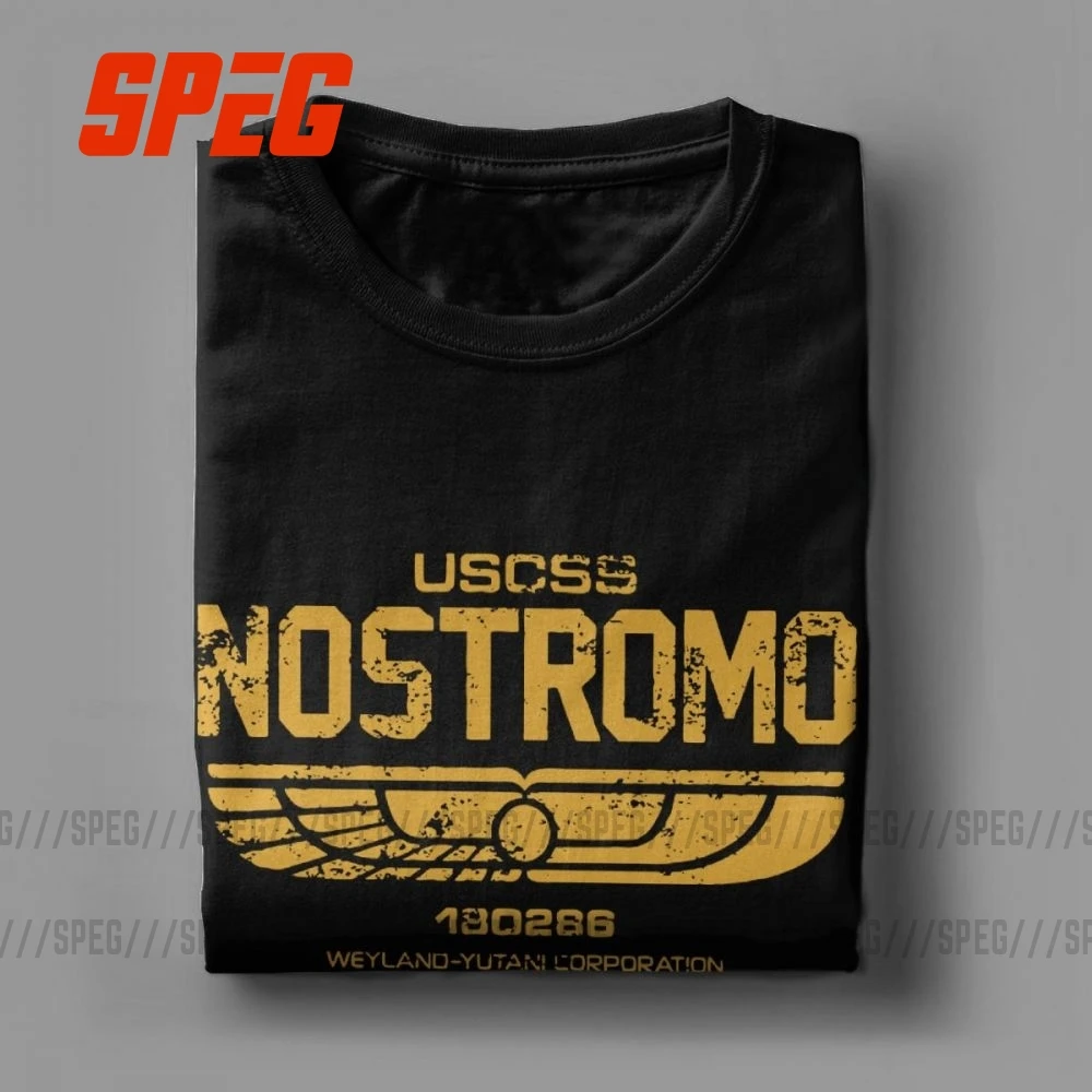Мужская футболка с короткими рукавами Alien Weyland Yutani corp. Nostromo Crew USCSS 100% хлопок одежда