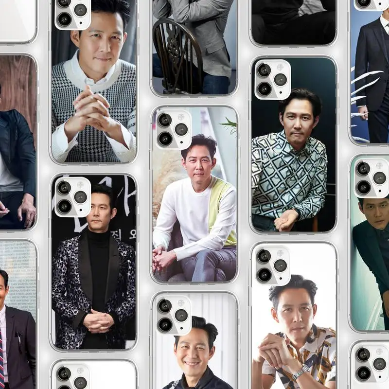 

Lee Jung Jae Korean actors Phone Case Transparent soft For iphone 12 11 13 7 8 6 s plus x xs xr pro max mini