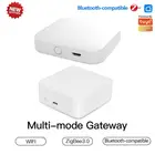 Умный шлюз Aubess Tuya ZigBee, хаб для умного дома, беспроводнойпроводной, с дистанционным управлением через приложение Alexa Google Home