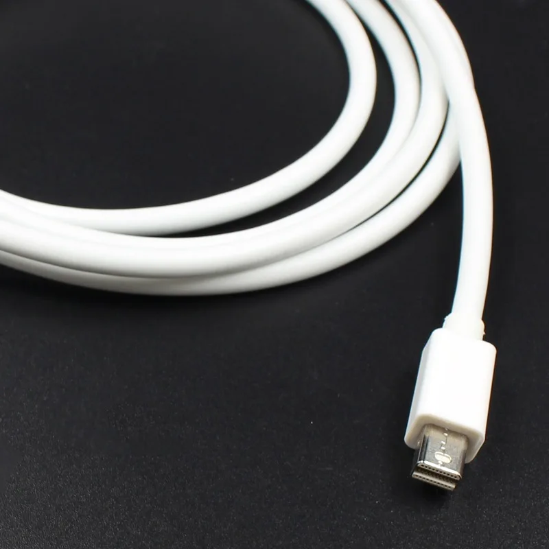 Топ новый Male to 1 8 M Mini DP HDMI кабель Thunderbolt Displayport адаптер для Macbook Pro Air Для iMac (белый) |
