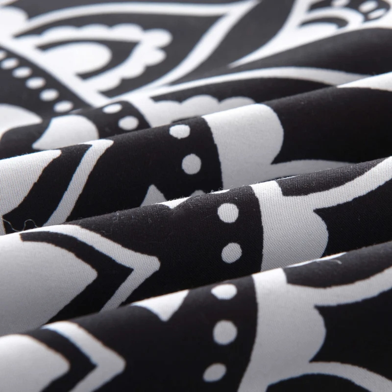 Черное богемное постельное белье набор для дома пушистый Твин xl зимний