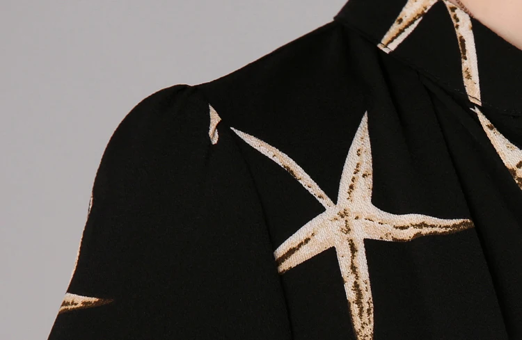 Женская шифоновая блузка с длинным рукавом и v образным вырезом офисные женские