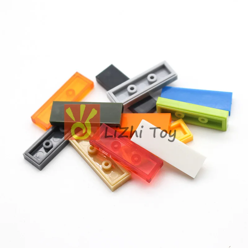 MOC плоская плитка 63864 1x3 сделай сам просвечивающие блочные кирпичи совместимые с