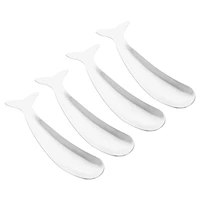 4 pcs safe stainless steel food spoons creative small spoons for home silver