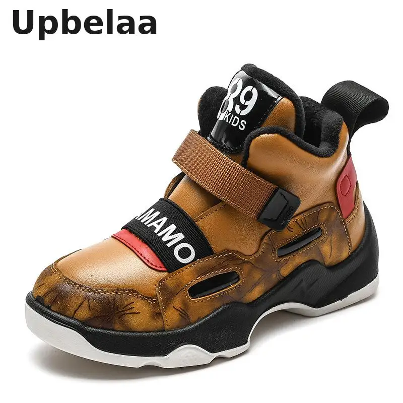 Зимние ботинки для мальчиков детская обувь модные детские Martin студенческие