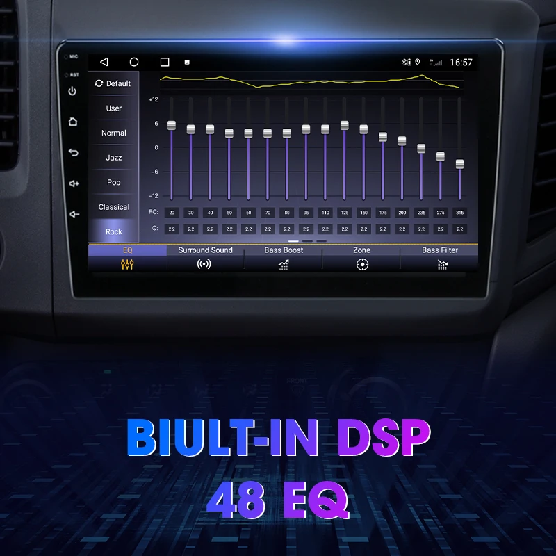 JMCQ 2 Din Android10Car радио мультимедиа видео плеер для Honda Civic 2012 2015 4G + WI FI Разделение