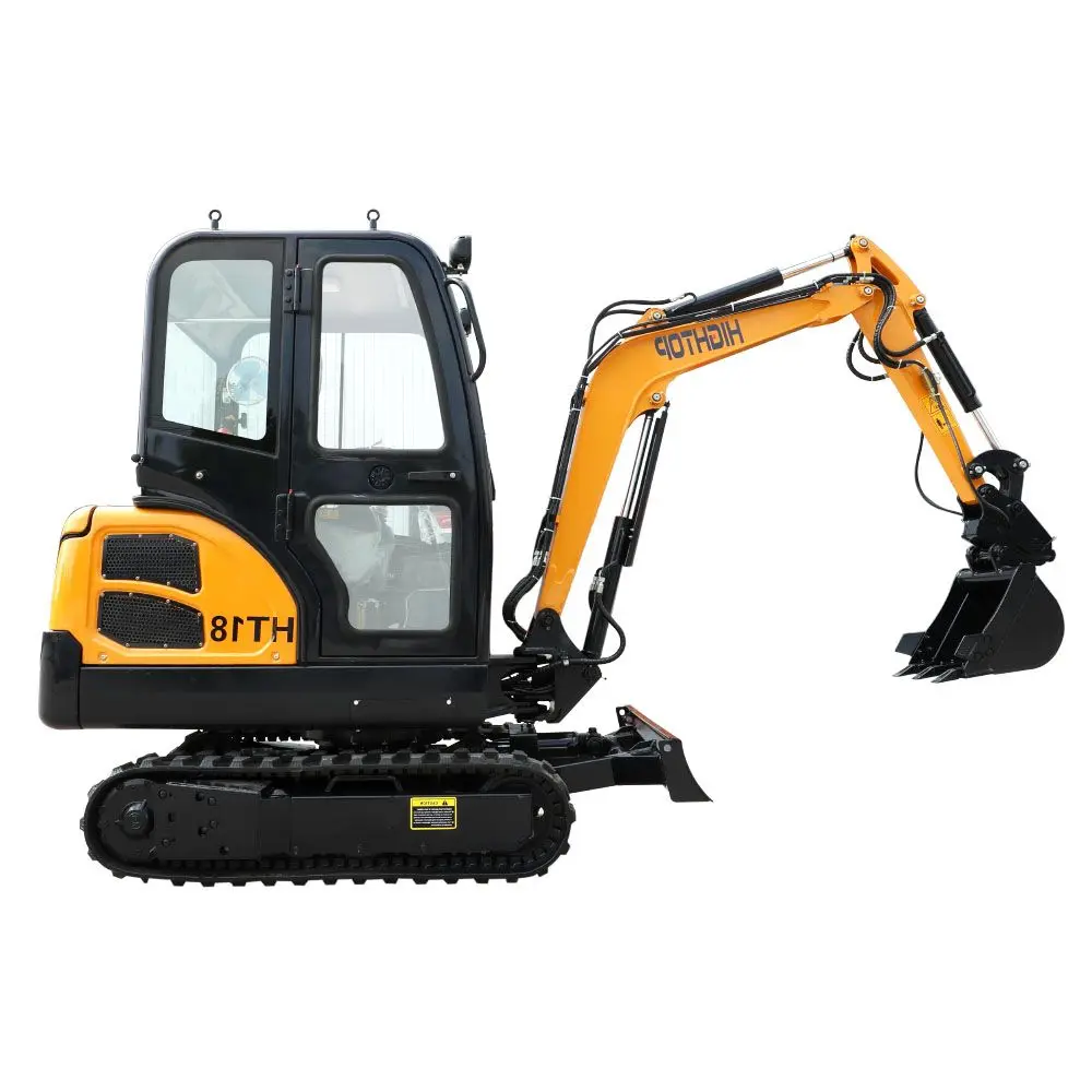 Китай, самый маленький мини-экскаватор HT18