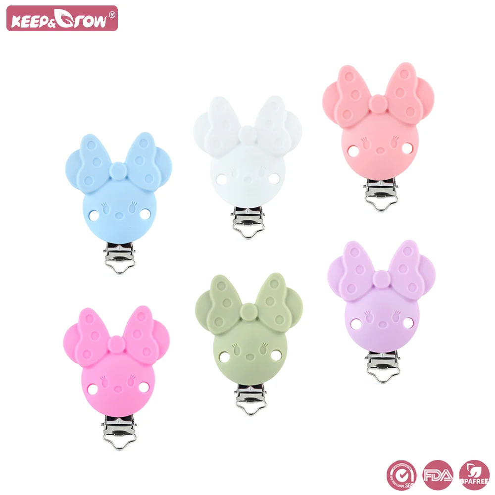 

20 шт., силиконовые зажимы для соски-пустышки