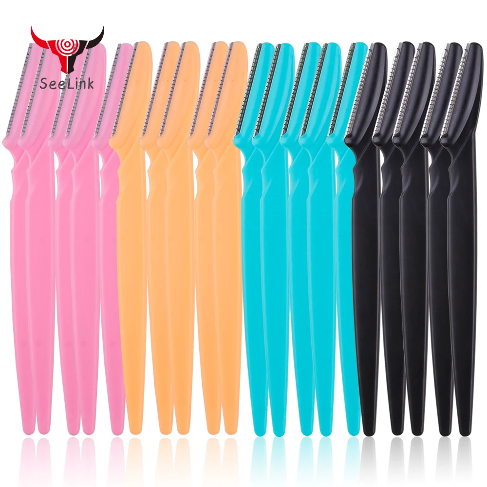 

20/40/80Pcs Eye Brow Razor Safe Facial Blades Shaping Knife Eyebrow Trimmer Shaver Face Hair Removal Blades Woman Makeup Tools