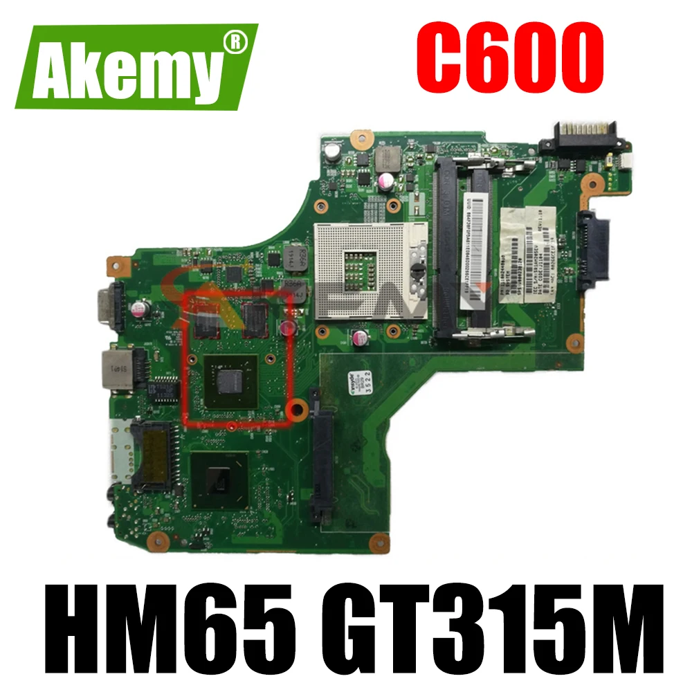 

Материнская плата для ноутбука Toshiba satellite C600 V000238080 6050A2448001-MB-A01 HM65 GT315M DDR3, материнская плата, бесплатная доставка