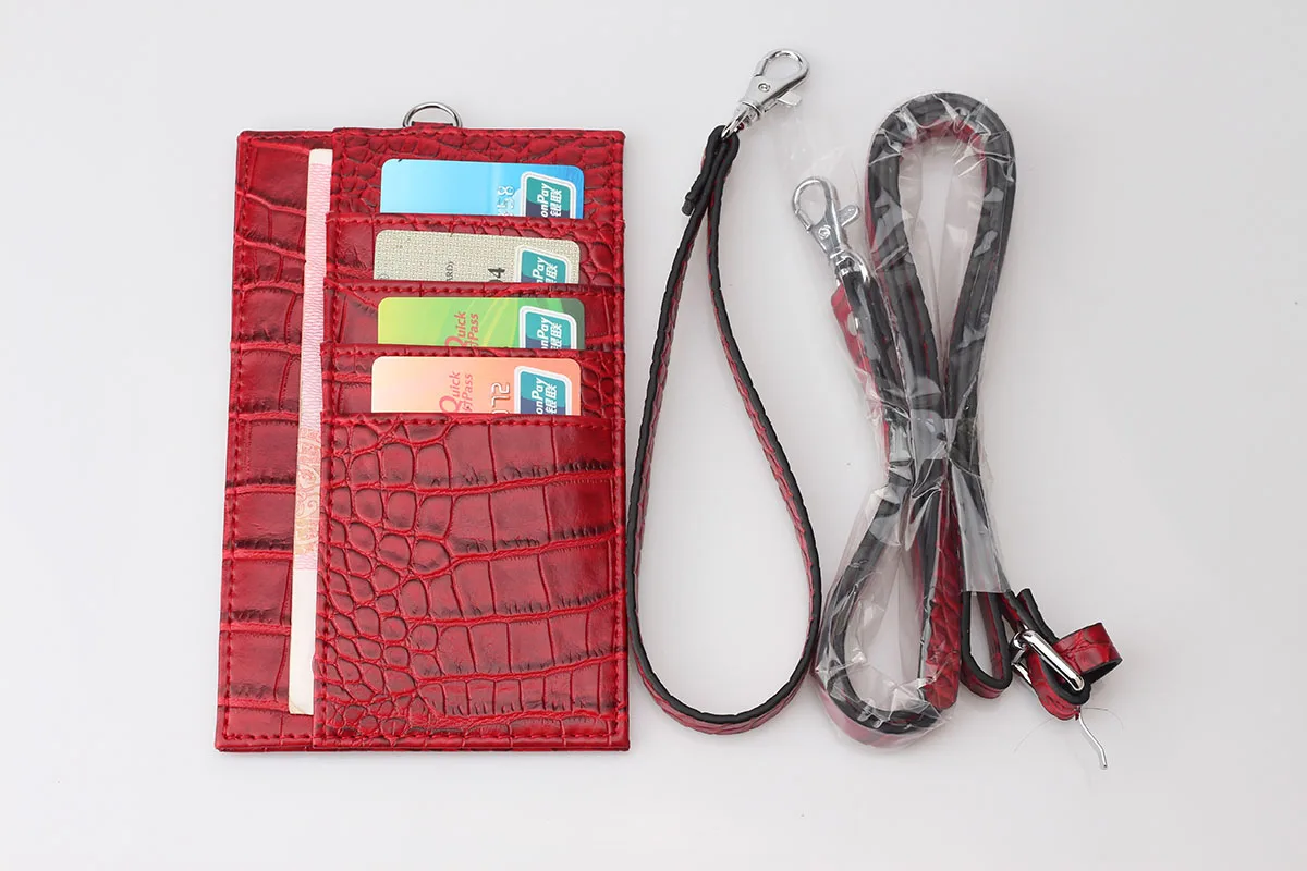 Новинка рельефный шнурок TOPHIGH из крокодиловой/змеиной кожи держатель для карт