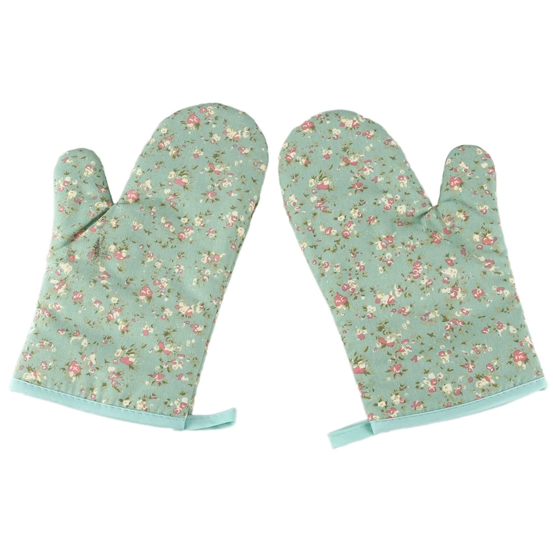 2 пары термостойкие перчатки для микроволновой печи Нескользящие хлопковые