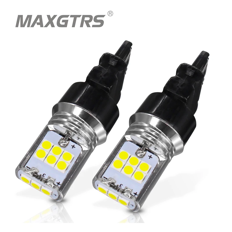 2x T25 3056 3156 P27W Автомобильный задний светодиодный фонарь SMD 3030 чип Авто тормозной