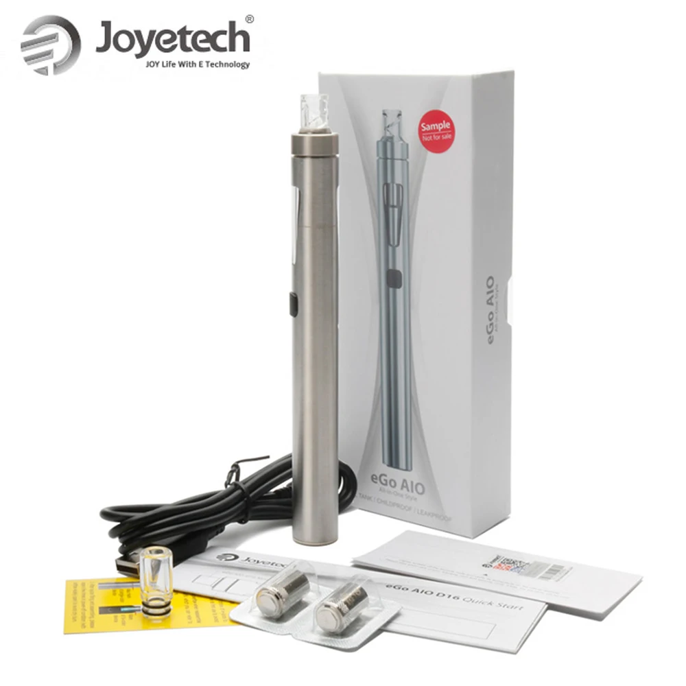 Оригинальный комплект Joyetech eGo AIO D16 аккумулятор 1500 мАч и бак атомайзера 2 мл BF SS316 Ом