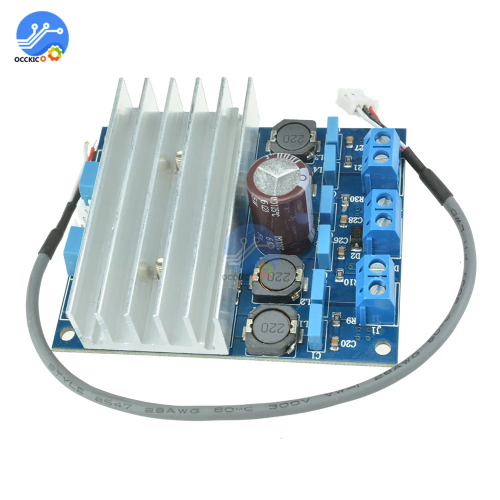 TDA7492 цифровой усилитель доска класса D 2x50 Вт высокомощная аудио звуковая плата громкость динамика управление с радиатором