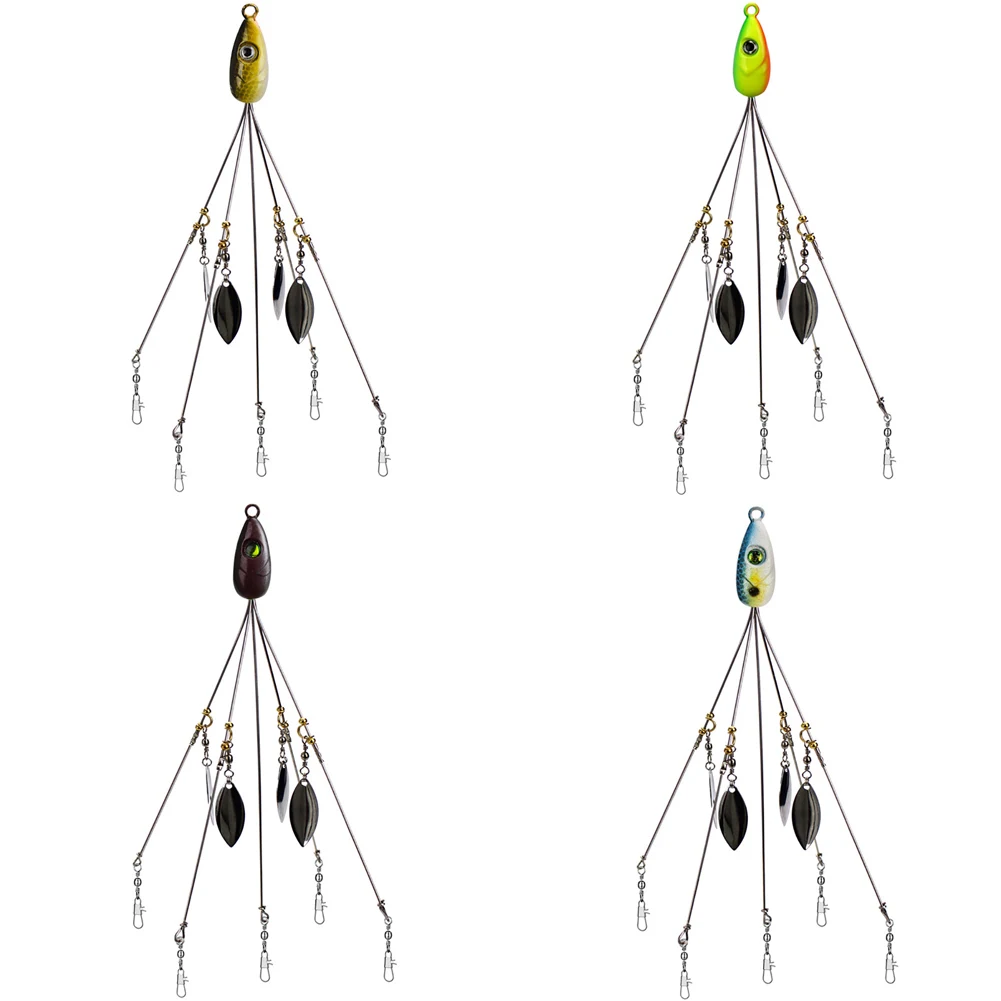 18 г рыболовная приманка с зонтиком 5 рычагов для группы Алабама приманки окуня