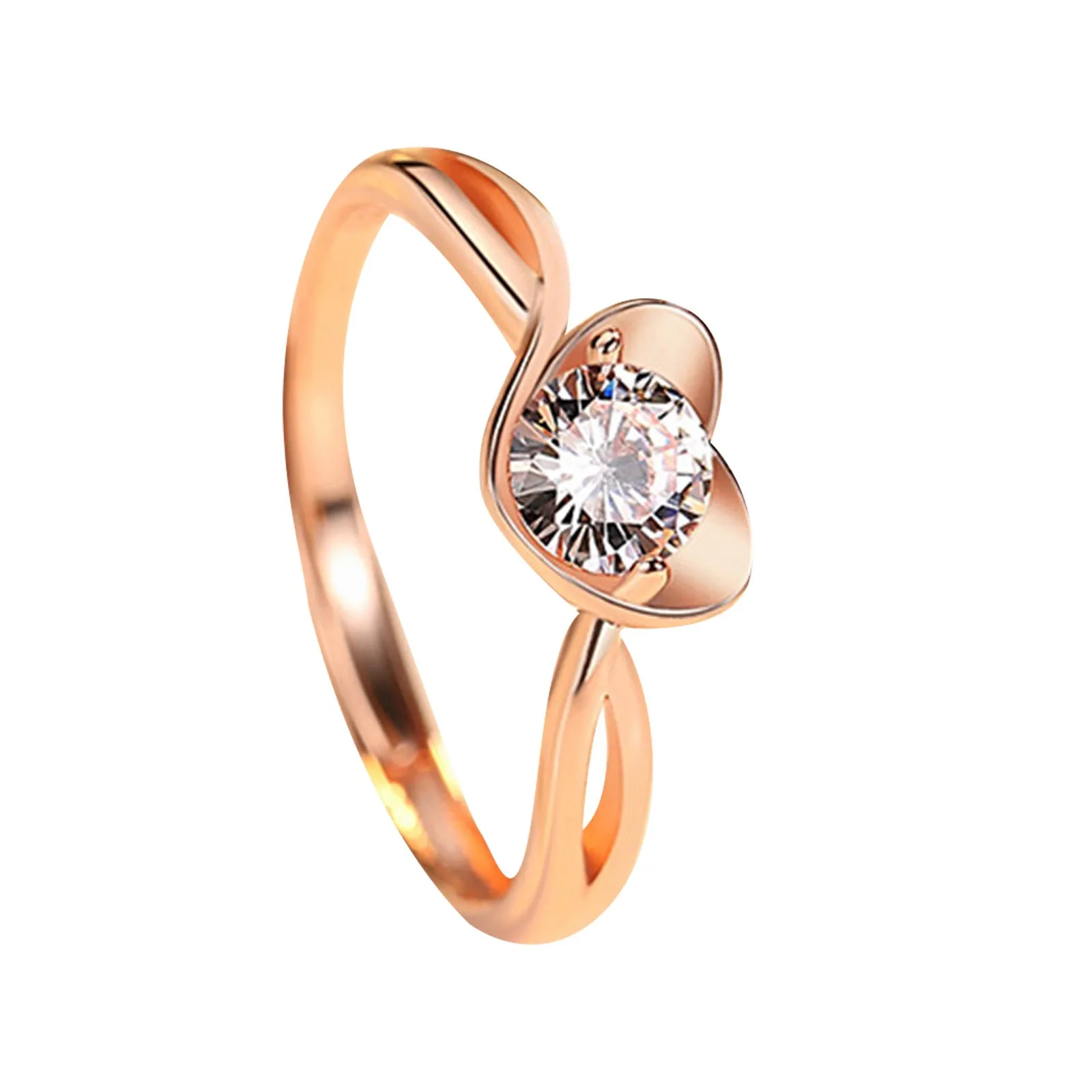 Винтаж Цвет: старое серебро 2021 Для женщин Чистый Мельхиор любовь кольцо с алмазом