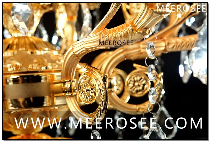 Современная роскошная Золотая люстра с 12 дужками из цинкового сплава