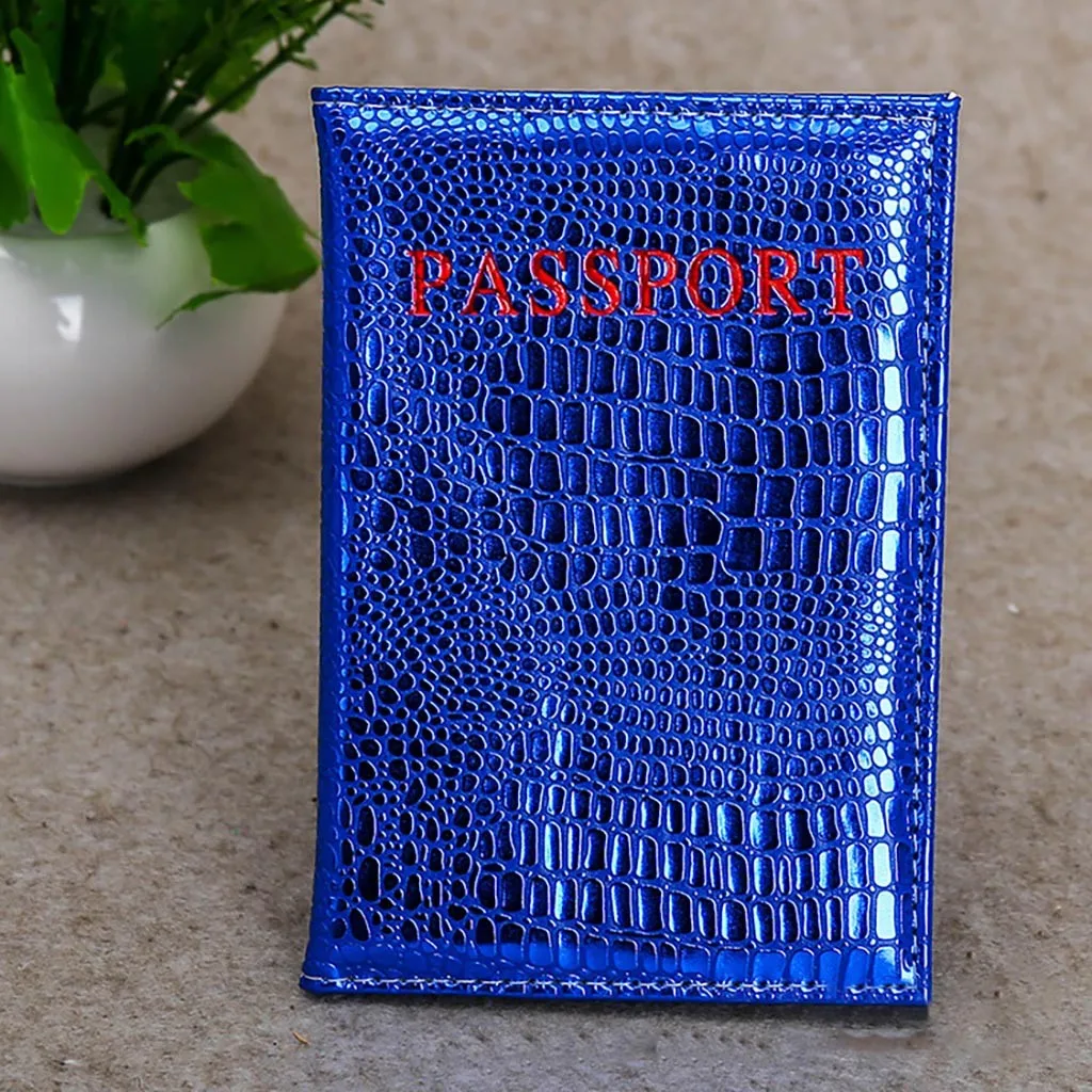 Унисекс кожаный кошелек портмоне для паспорта пакет держатель карты Дорожный