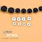 Простая и универсальная плетеная вручную сумка из стерлингового серебра S925 пробы с дисковыми бусинами