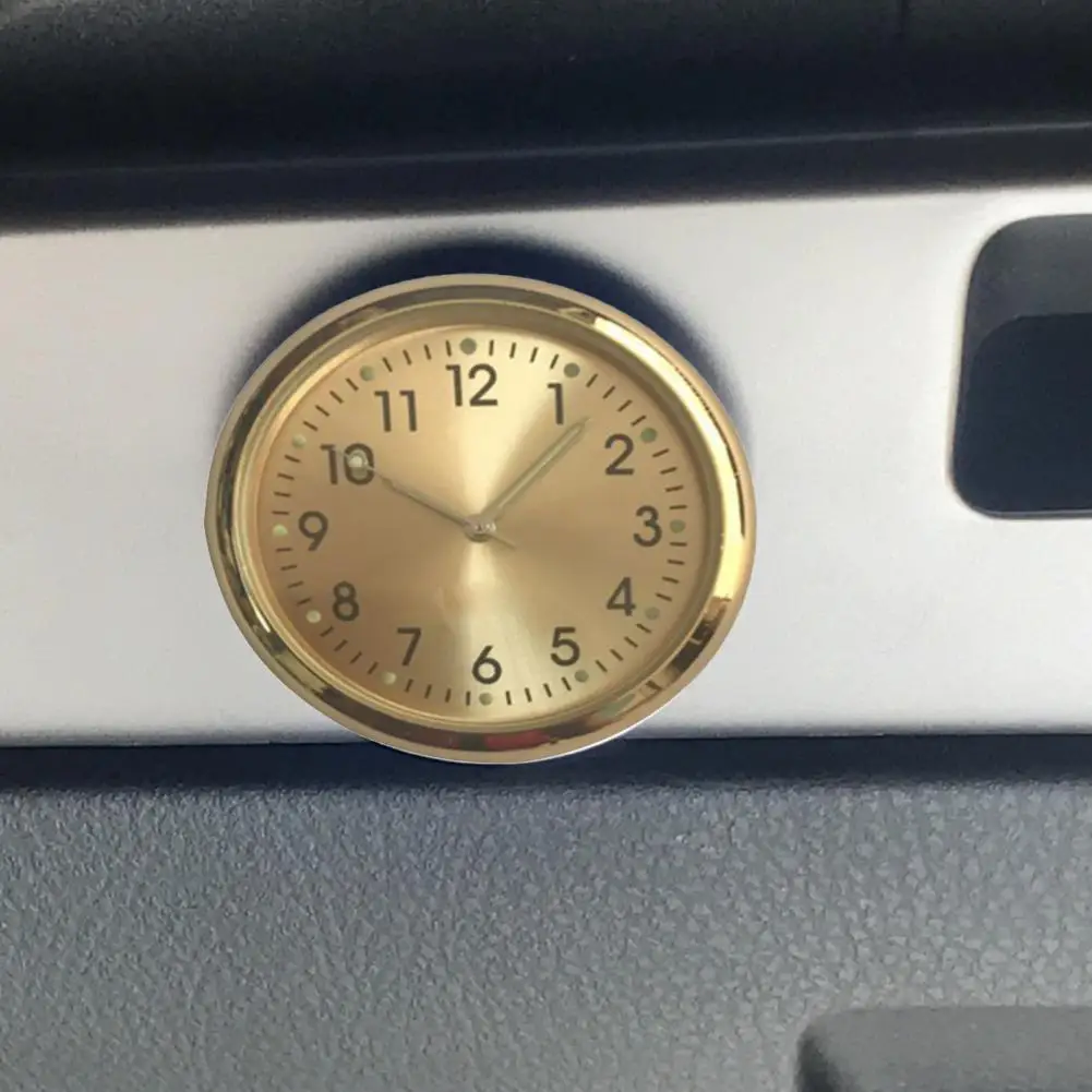 Car Self-adhesive Clock Electonic Interior Ornament Mini Digital Luminous Watch for Vehicle |
