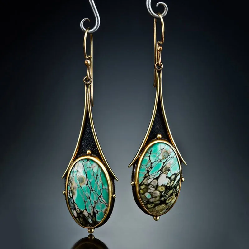 2022 винтажные этнические висячие серьги с крючком для женщин женские полимерные